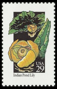 1992 29c Wildflowers: Indian Pond Lily Scott 2680 Mint F/VF NH 