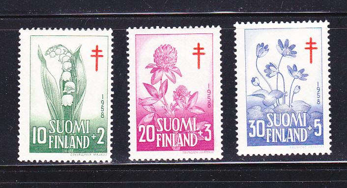 Finland B148-B150 Set MHR Flowers (A)