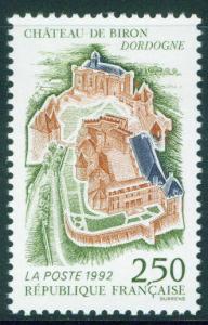 FRANCE Scott 2293 Yvert 2763 MNH** Biron Castle Stamp