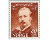 Norway Mint NK 379 Alexander Kielland 80 Øre Brown