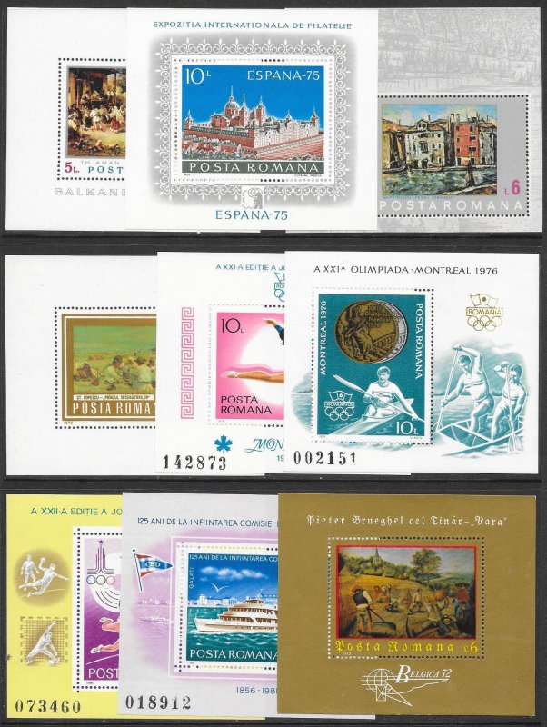 WORLDWIDE (157) Souvenir Sheets Mostly MNH Very Few CTO or Litely Hinged