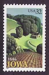 3088 Iowa Statehood mint single