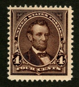 OAS-CNY ED-2 (156) SC 269 – 1895 4c Lincoln, dark brown MH msrp $70