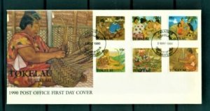 STAMP STATION PERTH Tokelau #165-170 Women's work & Leisure Issue Set FDC.