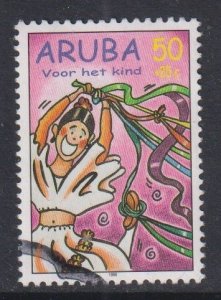 Aruba  #B53  used 1998 child welfare 50c