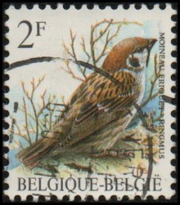 Belgium 1218 - Used - 2f Eurasian Tree Sparrow (1989) (3)