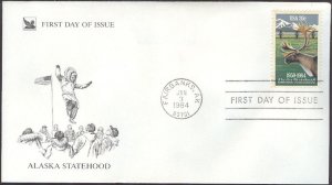 #2066 Alaska Statehood Pegasus FDC