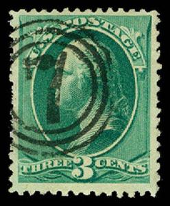 U.S. BANKNOTE CANCELS 207  Used (ID # 60988)