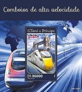2016 S.Tome&Principe - Speed Trains. Michel: 6670 / Bl.1183  |  Scott Code: 3104
