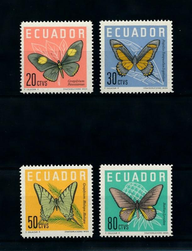 [98828] Ecuador 1961 Insects Butterflies  MNH