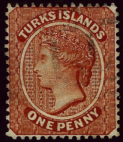 Turk Island SC#4 Used F-VF SCV$57.50...Take a look!!