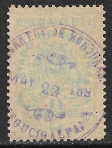 HONDURAS 1898 2c Documentary Revenue Control MNH