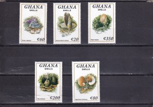 SA04 Ghana 1992 Shells mint stamps