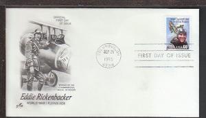 US 2998 Eddie Rickenbacker 1995 Artcraft U/A FDC D405