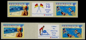 Australia 1366a Message Label coil Strips MNH