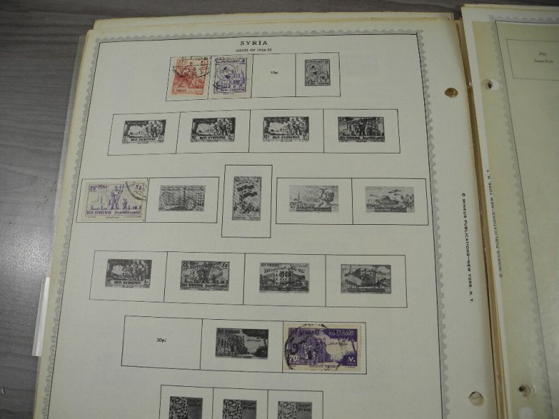 SYRIA, Excellent Stamp Collection hinged on Minkus pages