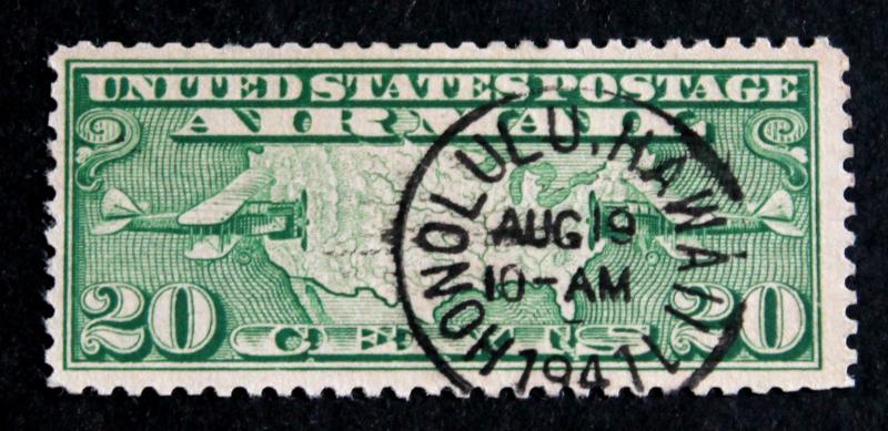 U.S. Stamp Sc #C9 SOTN CDS  HONOLULU HAWAII Aug 19, 1941 