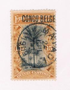 Belgian Congo  #33 Used Palms (B0095)