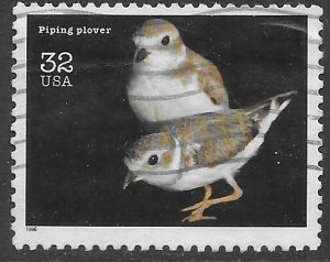 US #3105n used. Endangered Species - Piping plover.  Nice stamp.