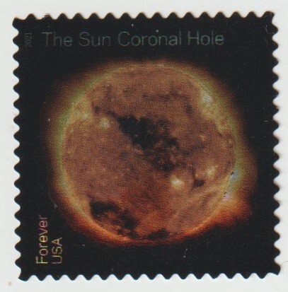 SC# 5607 - (55c) - Sun Science:  Coronal Hole - 10/10 - Used Single Off Paper