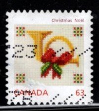 Canada - #2689 Christmas 2013 - Cross stitched Horn - Used