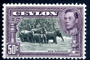 Ceylon 286 mh elephants