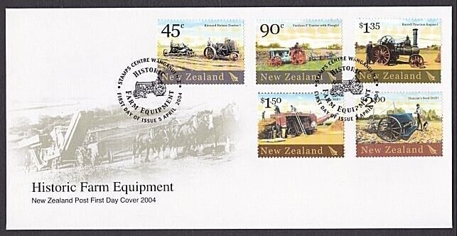 NEW ZEALAND 2004 Historic Farm Equipment commem FDC........................A1290