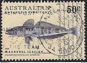 AUSTRALIAN ANTARCTIC TERRITORY (AAT) 2006 QEII 50c Multicoloured, Fish of Ant...