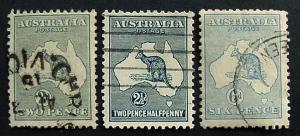 Australia, Scott 38-40, Used