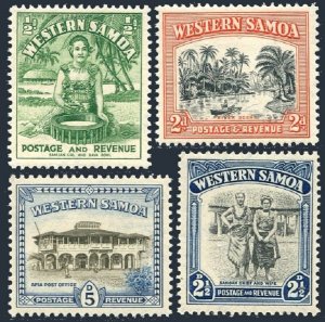 Samoa 186-189, MNH. Mi 89-92. Girl, kava bowl, River, Apia Post Office, 1949.