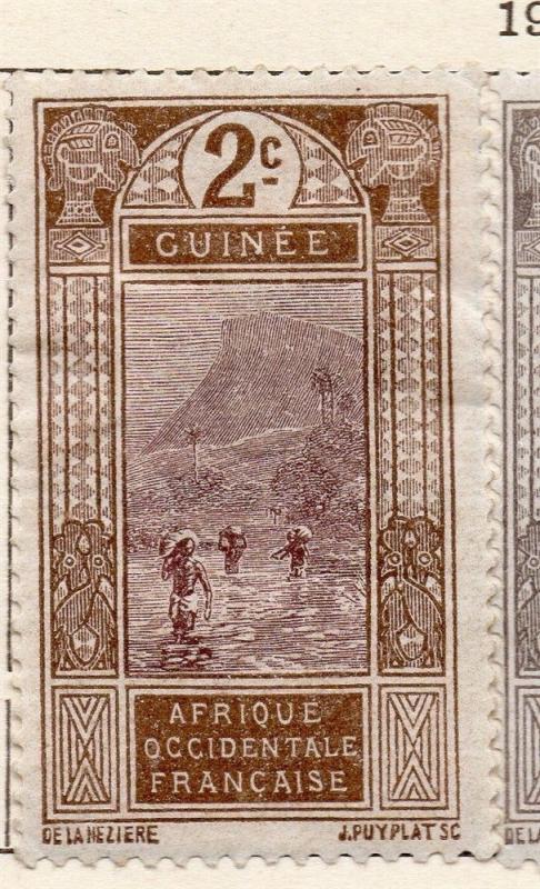 French Guinea 1913 Early Issue Fine Mint Hinged 2c. 105190