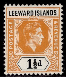 LEEWARD ISLANDS GVI SG102, 1½d yellow-orange & black, M MINT.