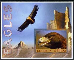 Liberia 2005 Eagles #01 perf m/sheet unmounted mint