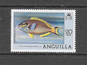 FISH - ANGUILLA  #283 PARLORFISH MNH