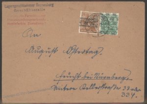 Germany 1948 Band Carpet OP Cover Landspruch Regensburg 104071