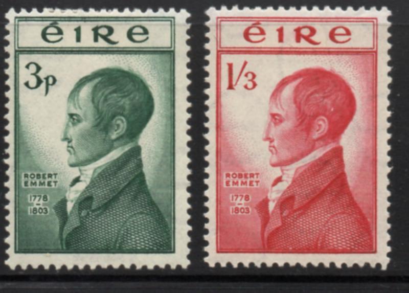 Ireland Sc 149-50 1953 Robert Emmet stamp set mint