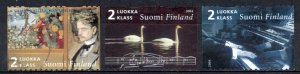 Finland Sc# 1204a-1204c Used 2004 Jean Sibelius