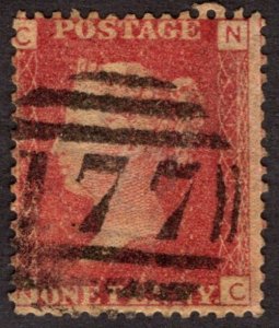 1864, Great Britain, 1p, Used, Sc 33, Sg 43, Plate 101