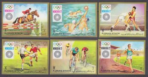 1971 Ajman 1223b-1228b 1972 Olympic Games in Munich 7,50 €