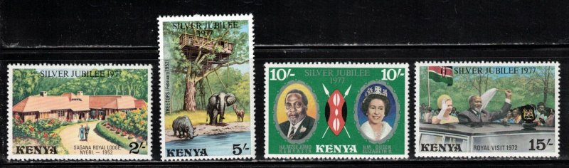 KENYA - Scott # 84-7 MNH - QEII Silver Jubilee