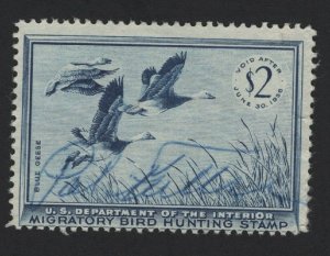 United States USED DUCK STAMP Scott Number RW22  F-VF   -  BARNEYS