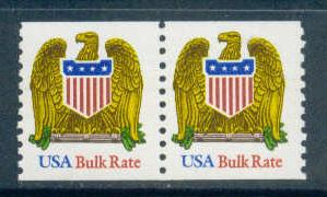 2603 10c Eagle Fine MNH Shiny Gum Pair