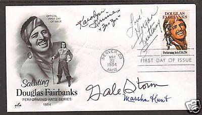 Marsha Hunt, Gale Storm & 2 others on 1984 20c FDC