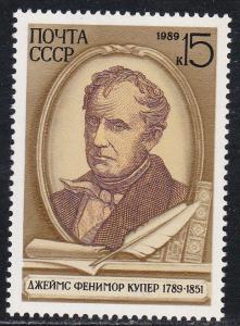 Russia # 5801, James Fennimore Cooper, Mint NH