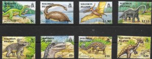 SOLOMON ISLANDS SG1194/201 2006 DINOSAURS SET MNH (r)