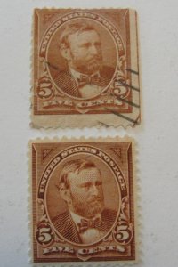 US Scott #255 Jumbo Stamp – Canceled