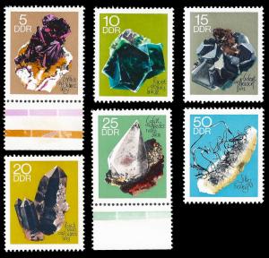 Germany DDR 1969 Sc 1105-10 MLH Gemstones