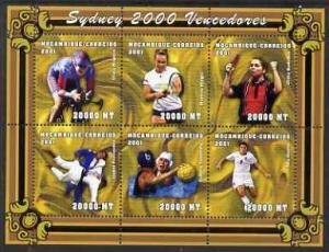 Mozambique 2001 SYDNEY OLYMPICS 2000 WOMENS Sheet Perforated Mint (NH)