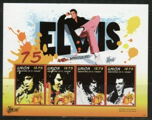 UNION ISLAND 2012 75th BIRTHDAY OF ELVIS PRESLEY SHEET III OF FOUR  MINT NH