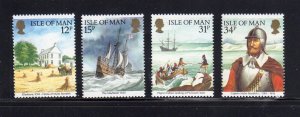 ISLE OF MAN #308-311 1986 AMERIPEX '86 MINT VF NH O.G